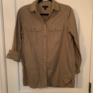 JCrew cargo button up